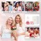 ANWEAO Gifts for Mom Birthday Gifts for Women,Preserved Flowers Rose in Glass Angel Figurines Flowers for Delivery,Preserved Three Red Rose with Lights,Birthday for Mom Women Grandma Wife